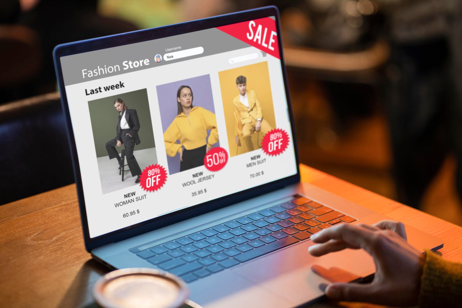 Ilustração mostrando um site de ecommerce WordPress com plugins gratuitos
