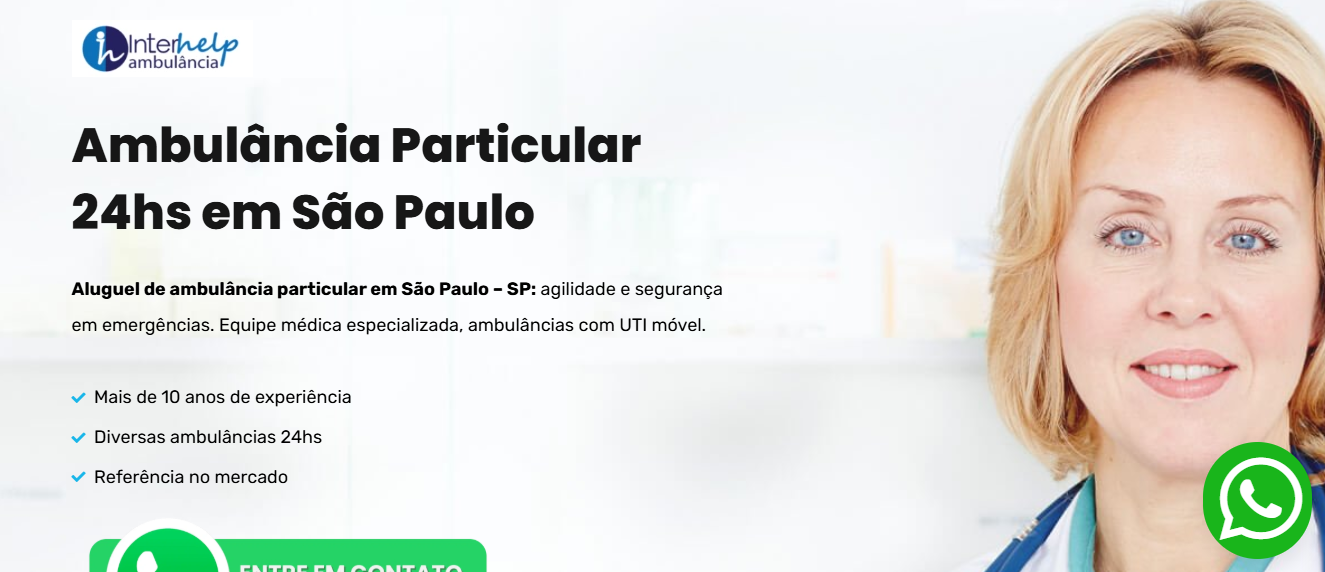 Site Inter Help Ambulância